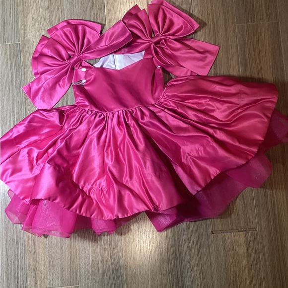 SHEIN Fuchsia Kids Costume Dress w/ Large Bows – Size 6Y – Pre-Owned - Picture 1 of 9